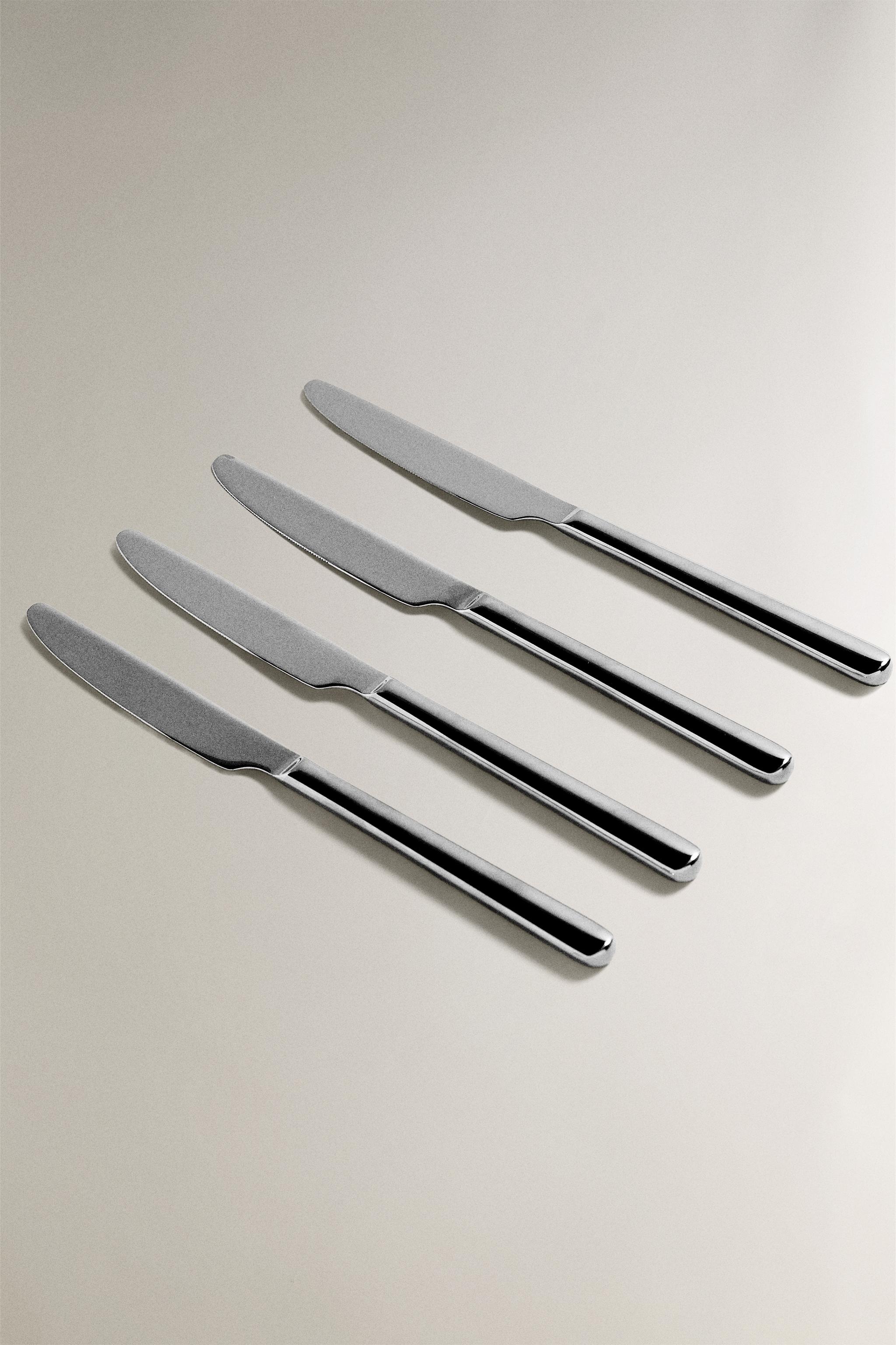 SET OF SHINY STEEL KNIVES (SET OF 4)